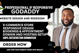 design godaddy website design, godaddy redesign professionally
