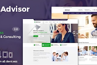 build financial advisor website, consulting, financial planning business website