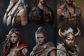draw 2d sprite, fantasy game art, rpg and character design