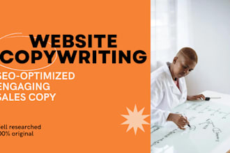 write SEO optimized copywriting and sales copy for your website