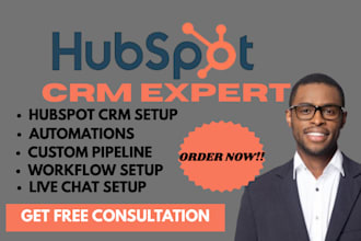 set up hubspot crm pipelines ticketing chat, client onboarding for real estate