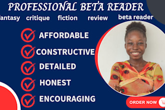 do professional beta reading, developmental editing feedback on your manuscript