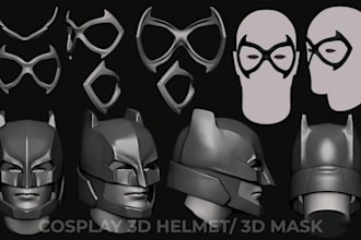 create 3d mask 3d helmet halloween mask cosplay weapons 3d armor for 3d printing