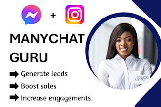 build manychat instagram dm or facebook messenger automation using manychat