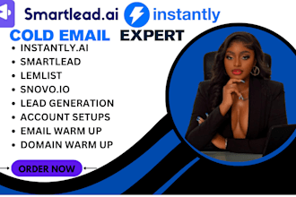 setup instantly ai smartlead personalize cold email outreach lemlist email snovo
