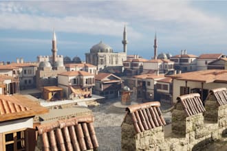 realistic boblox map boblox game builder terrain  boblox accessories in blender
