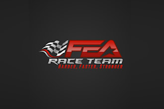 create cool racing motocross race team logo