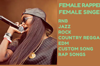 sing your custom songs, rap song, heavy metal music, rock, country, rnb pop song