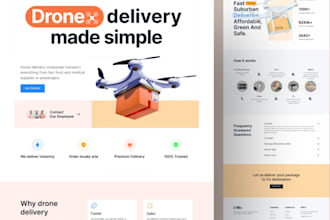 build drone delivery website, parcel delivery, goods delivery website