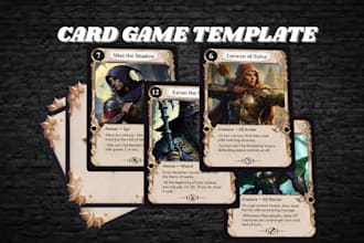 do trading card game design playing card game template tcg ccg card game design