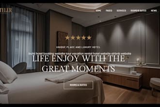 build hotel booking website tour vacation rental hotel website airbnb website