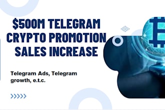 crypto telegram ads to 20m active telegram subscriber, telegram promotion