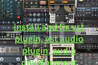 install and fix vst plugin, vst audio plugin, audio development