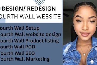 design fourth wall website setup fourthwall print on demand shop product listing