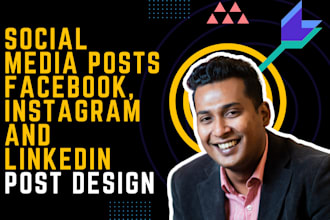 design social media post facebook, instagram and linkedin post design