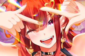 make anime art illustration for profile picture, pfp, fanart, thumbnail