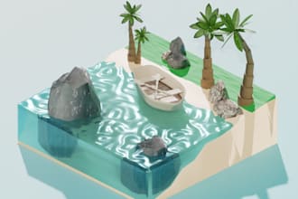 build 3d scenes or dioramas