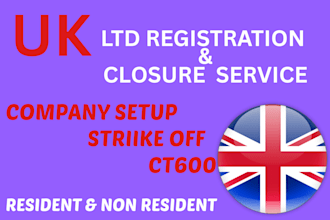 expertly register, dissolve or strike off your UK ltd company