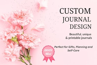 design canva digital journal, calender, printable journal, pdf lead magnet