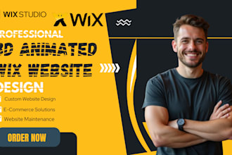 3d animated wix website animated wix studio website animated wix spline wix velo