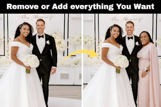 add or remove person or object and any kind of photo editing