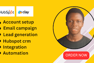 setup clay com hubspot crm  klaviyo brevo email campaign