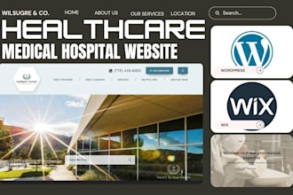 design healthcare website doctor clinic hospital medical wellness dental website
