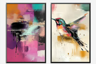 create digital oil abstract art