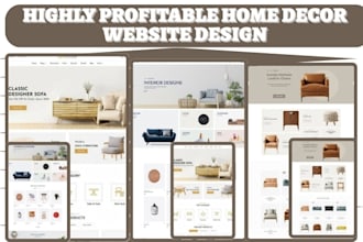 build home decor shopify store furniture website home decor dropshipping website