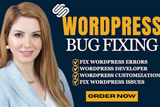 fix wordpress bugs issues, fix wordpress errors, elementor error, theme plugin