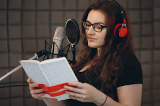 narrate a professional american female act audiobook