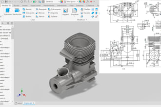 design mechanical 3d models and assemblies using fusion 360 or inventor