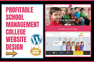 design school driving school management system college website in wordpress