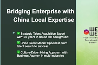 be your on demand china HR and talent architect