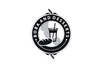 design elegant motivation food drink logo