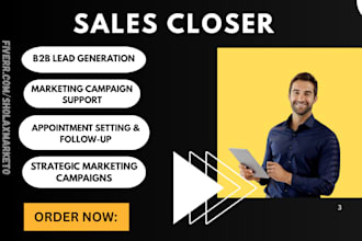 be your sales closer virtual assistant for high ticket lead generation