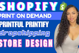 create shopify pod store shopify dropshipping store, pod shopify store, printify