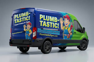 make branding vehicle wrap, car wrap, van wrap caravan, camper, truck wrap