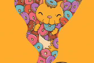 do a amazing cartoon doodle art and character illustration