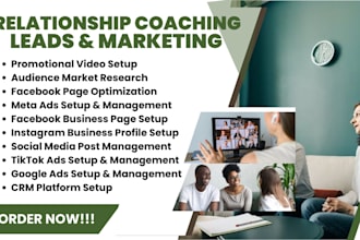 dating coaching leads facebook ads relationship coaching leads google ads videos