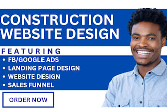 construction website hvac, roofing, plumbing home improvement wordpress website