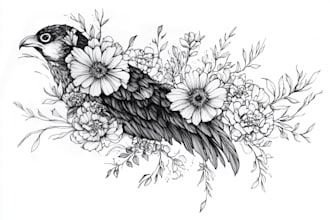 make a custom flower tattoo design