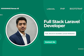 build a laravel web app with admin panel, CRM, or business dashboard