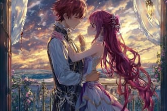 create portrait, couple or family portrait in anime