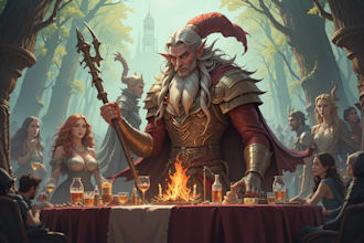 illustrate the best dnd party art illustration