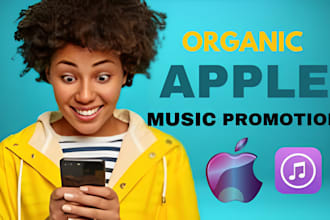 grow your apple music organically with real and active audience