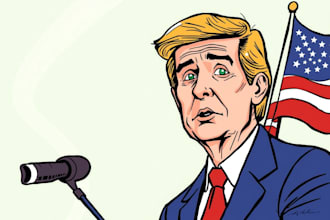 create political and editorial cartoons