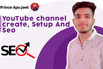 create profesonal youtube channel watermark and video seo