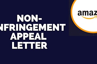 reinstate your amazon listing with letter of non infringement from legal counsel