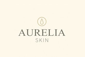do unique skin care logo design for your brand